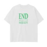 Drop Shoulder T-Shirt - 250 GSM- END WEALTH INEQUALITY
