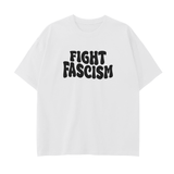 Drop Shoulder T-Shirt - 250 GSM- FIGHT FASCISM