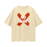 Oversize Deep Drop Shoulder Tee - 190 GSM-NO WAR