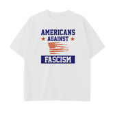 Drop Shoulder T-Shirt - 250 GSM-AMERICANS AGAINST FASCISM