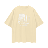 Oversize Deep Drop Shoulder Tee - 190 GSM-NO TO OLIGARCHY