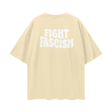 Oversize Deep Drop Shoulder Tee - 190 GSM-FIGHT FASCISM