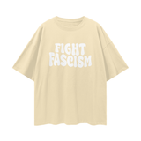 Oversize Deep Drop Shoulder Tee - 190 GSM-FIGHT FASCISM