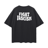 Oversize Deep Drop Shoulder Tee - 190 GSM-FIGHT FASCISM