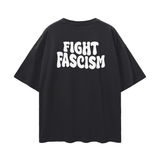 Oversize Deep Drop Shoulder Tee - 190 GSM-FIGHT FASCISM