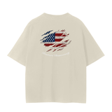 Unisex Seamless T-Shirt - 230 GSM-RESTORE DEMOCRACY BACK DESIGN