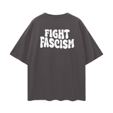 Oversize Deep Drop Shoulder Tee - 190 GSM-FIGHT FASCISM