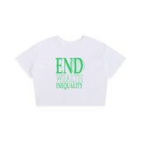 Baby Tee Seamless T-Shirt - 200 GSM- End Wealth Inequality