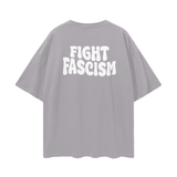 Oversize Deep Drop Shoulder Tee - 190 GSM-FIGHT FASCISM